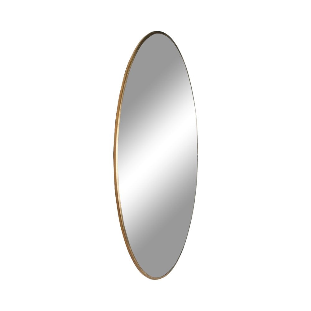 Wandspiegel Ø40 cm messinglook staal