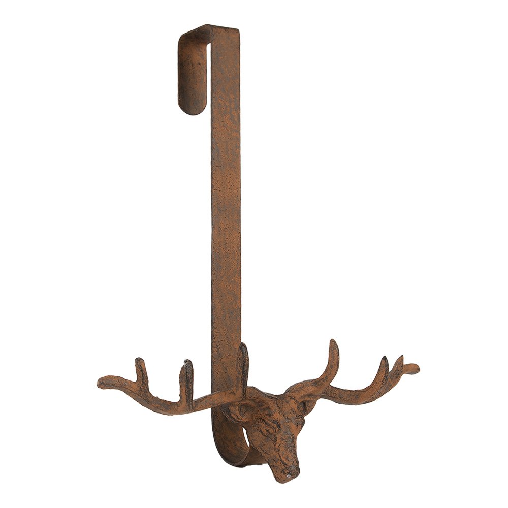 Wandhaak Hert 28x11x37 cm Bruin Metaal