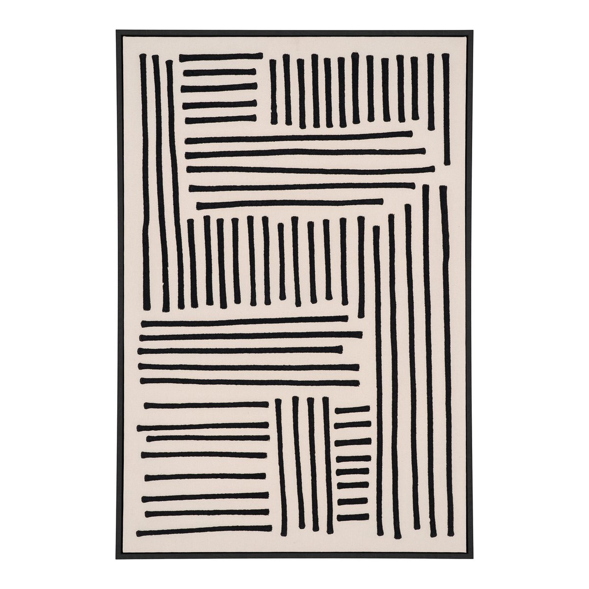 Lipari Canvasafdruk 60x90 Cm Zwart Wit Moderne Sfeer