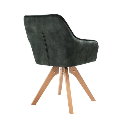 Eetgroep 5-delig 180x90 cm wit massief hout fluweel