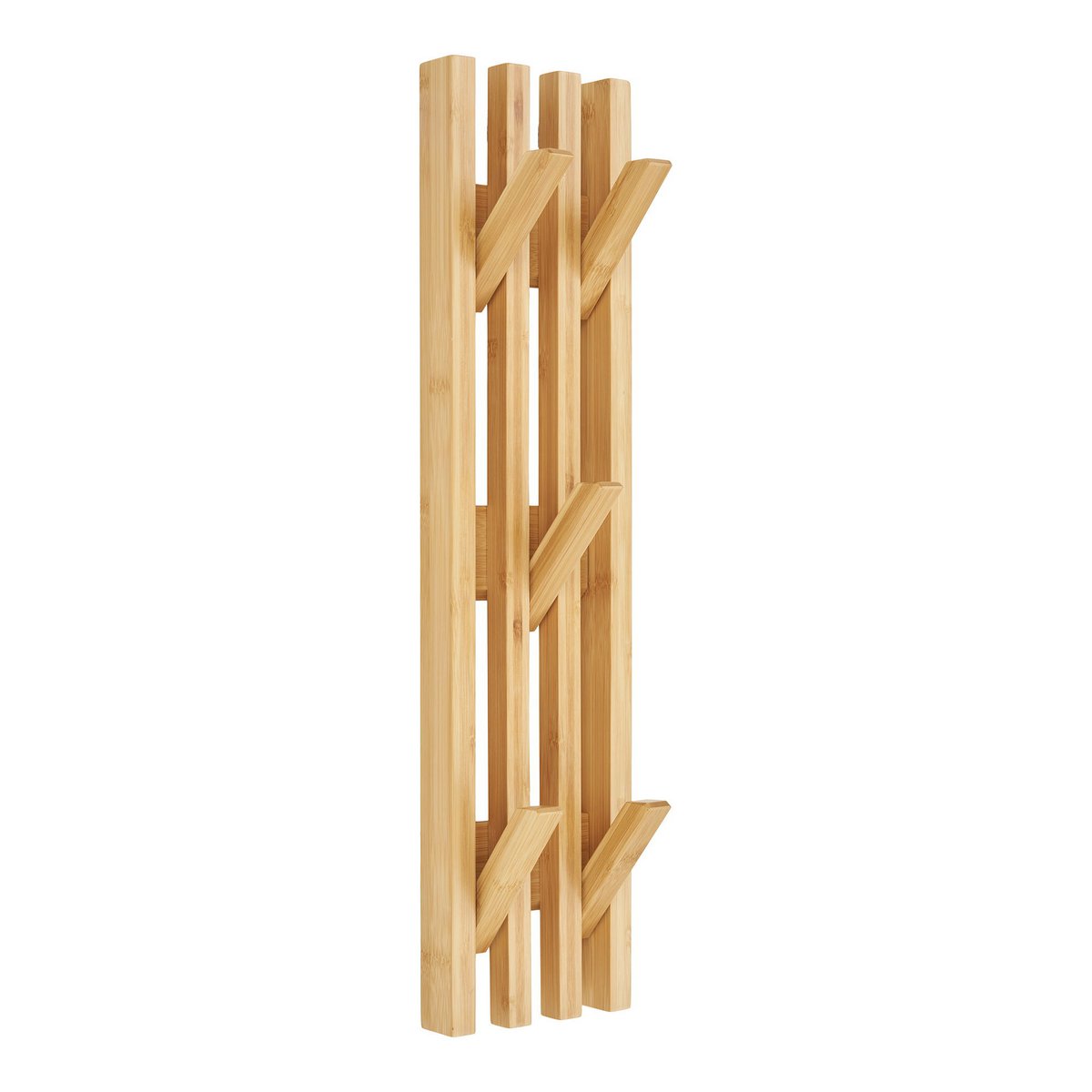 Kapstok hout bamboe bruin 60x14x9,5 cm