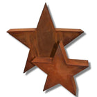 Christmas | 3D Rust Star | Metal Christmas Decoration Star