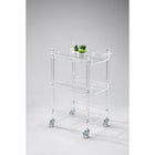 Acrylic Rolling Service Cart 40.5x30.5x60.5 cm