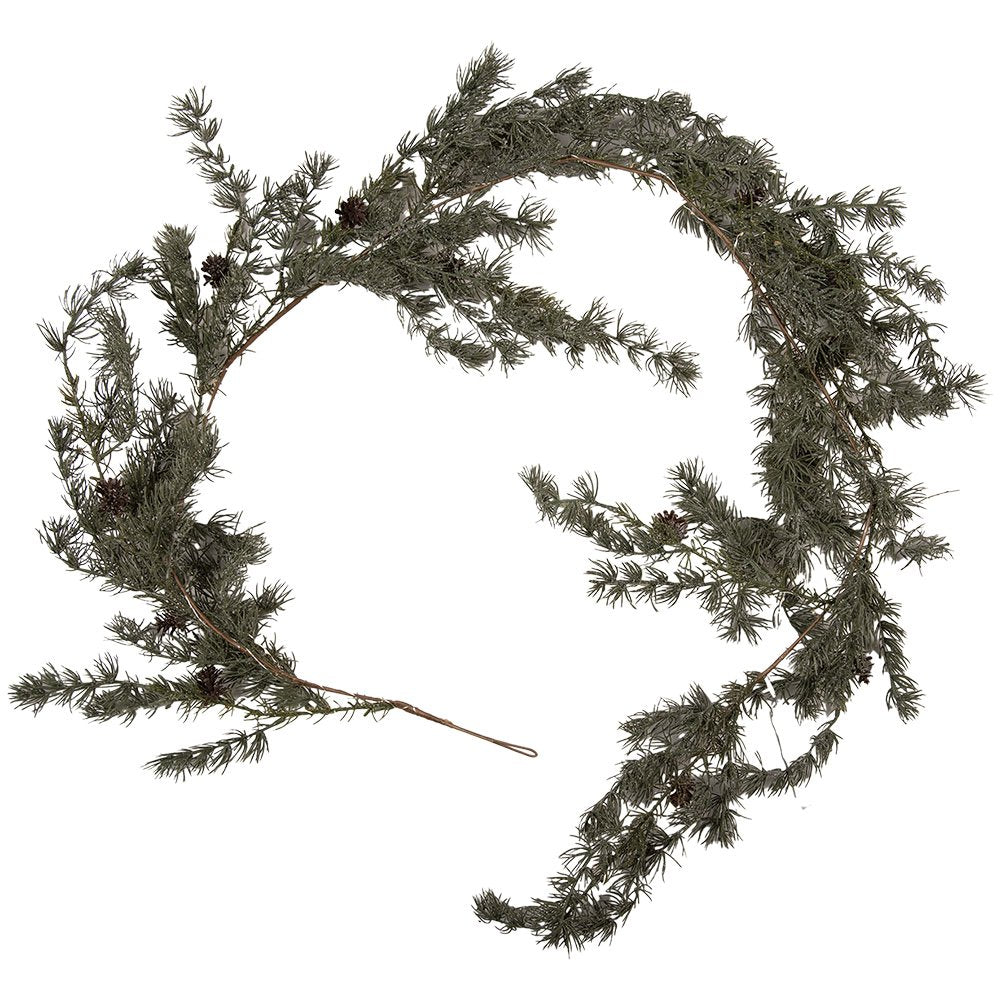 Kerstguirlande 180 cm groen hout