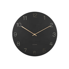 Wall clock charm engraved numerals