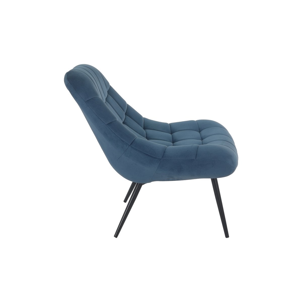 Fauteuil XXL blauw velours