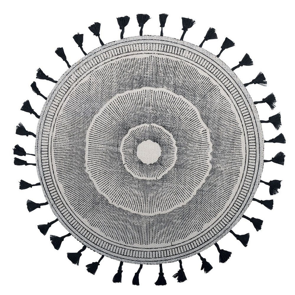 Placemat jute 37x37 cm zwart