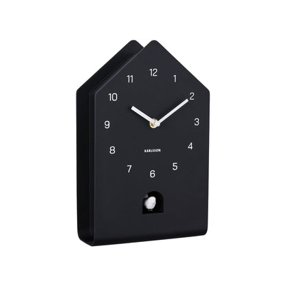 Wandklok koekoek 17x29 cm zwart
