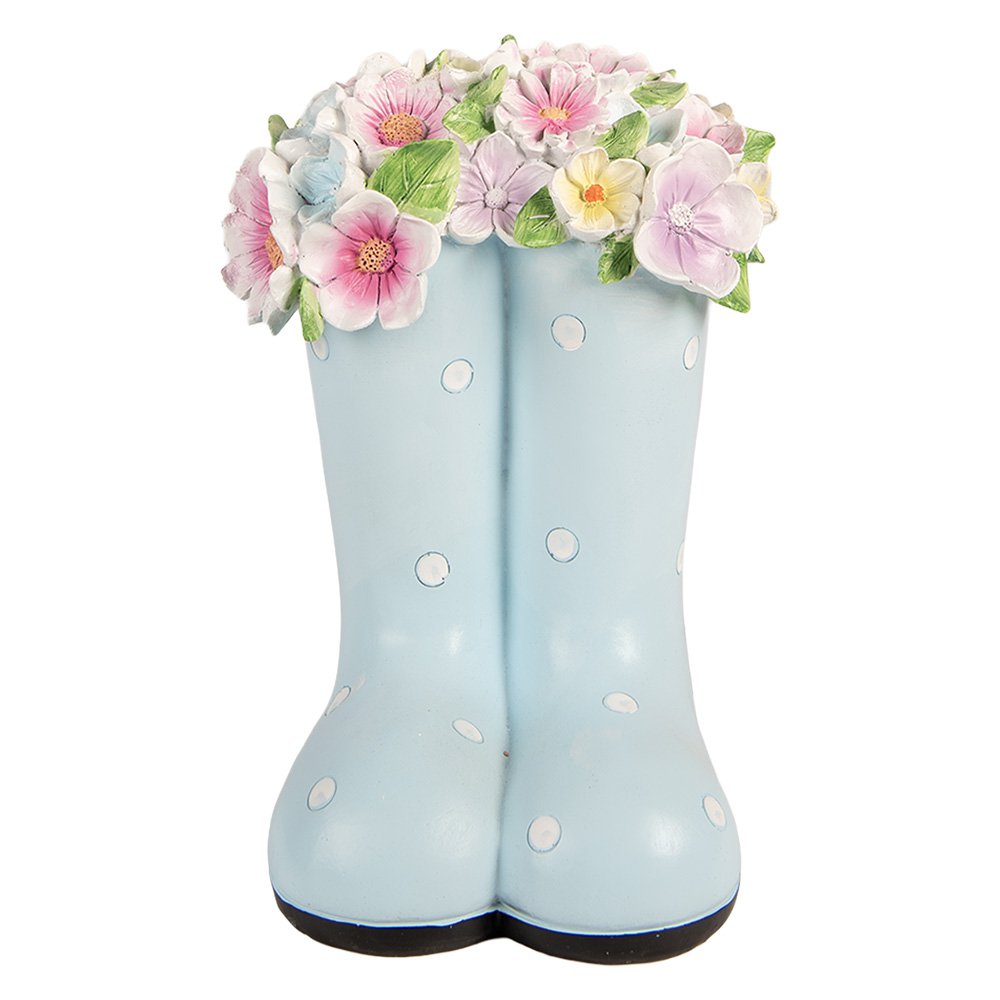 Decoratie Beeld Laars 20x18x26 cm Blauw Kunststof