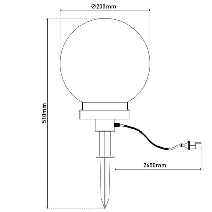 Decoratief object plastic 20 cm