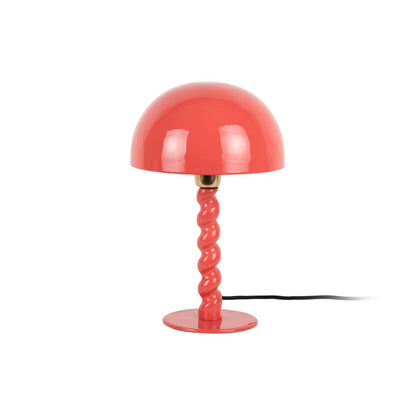 Tafellamp 39 cm diameter 25 cm rood ijzer