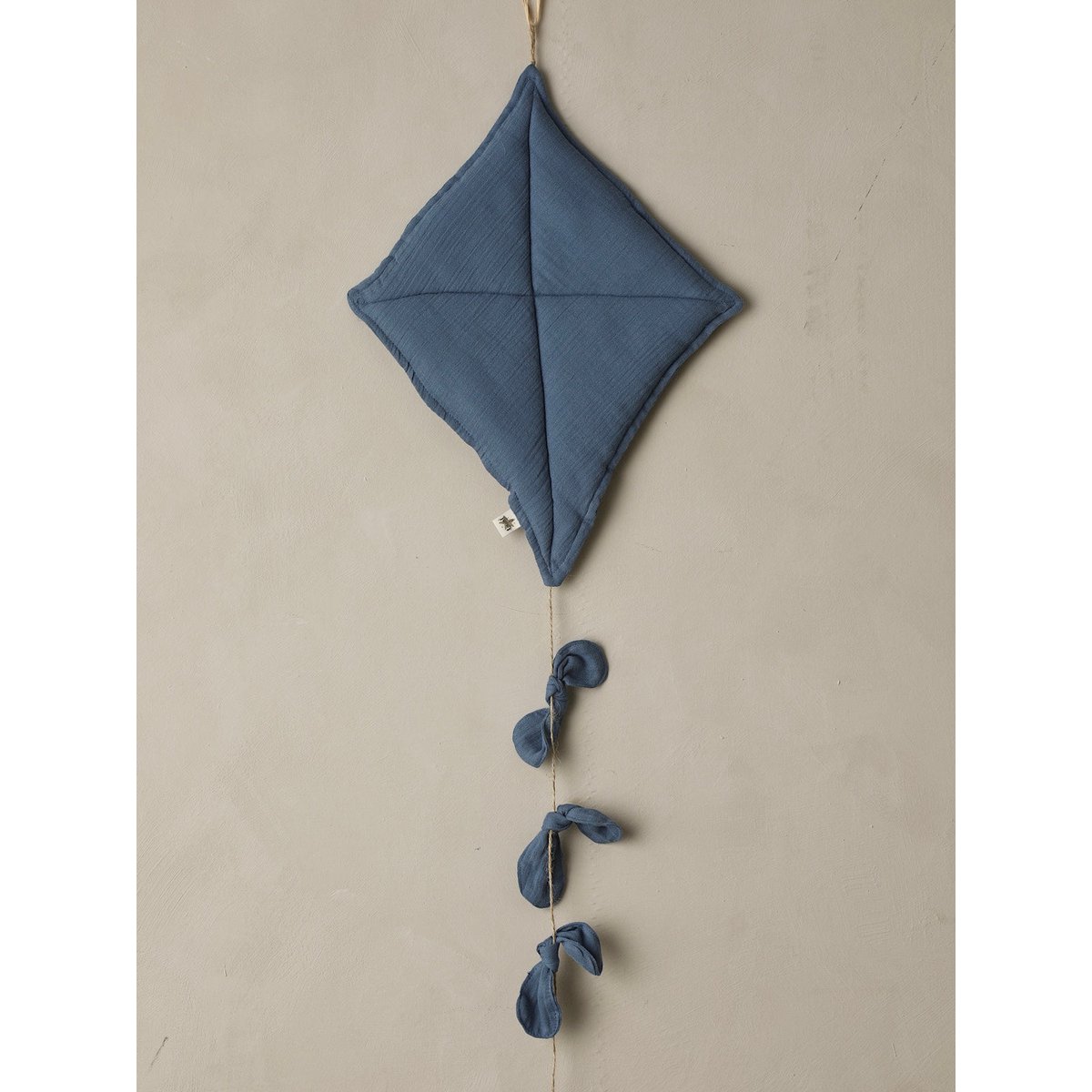 Wanddecoratie KITE 40x33 cm mosselin jute