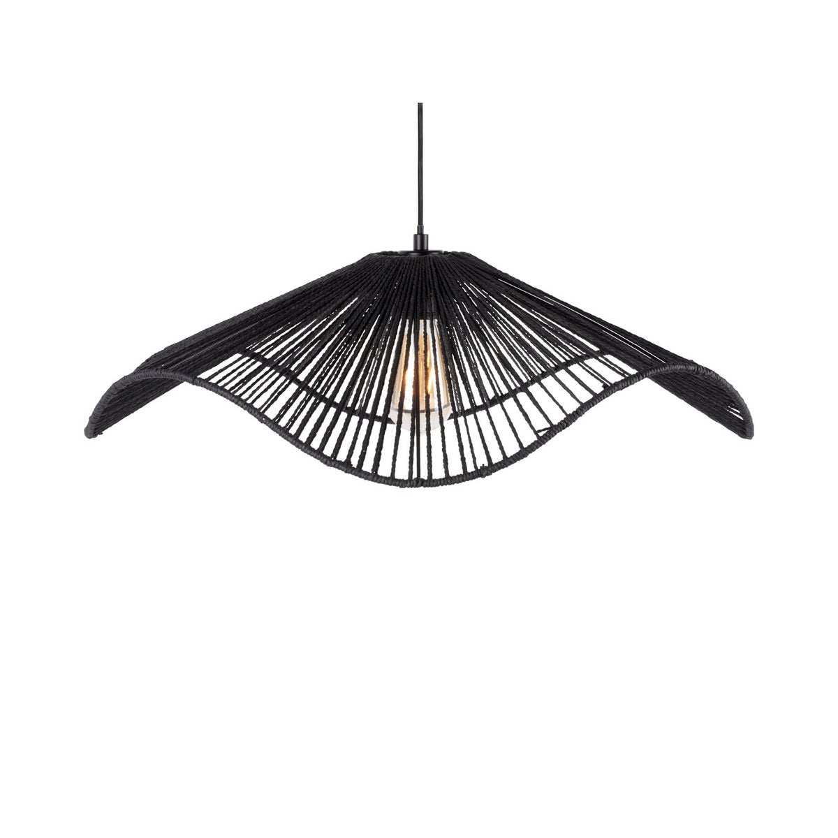 Hanglamp Sombra 62x62x19 cm jute zwart