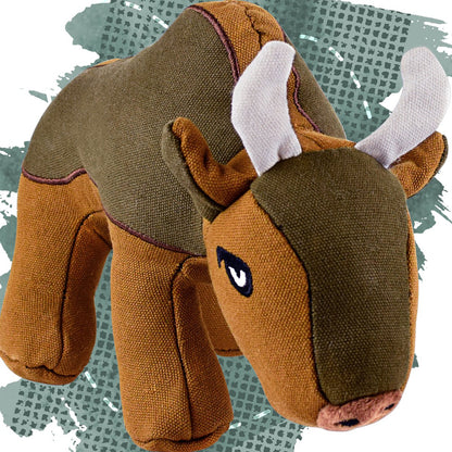 Hondenspeelgoed Buffalo Billie 18x24 cm bruin met pieper