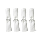 Crystal napkin rings set of 12