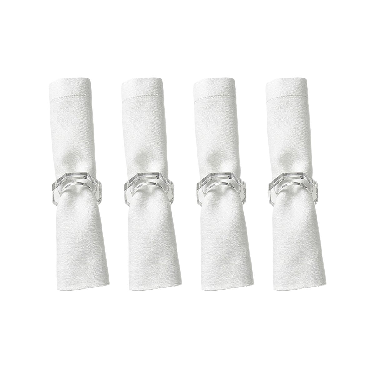 Servetringen kristal set van 12