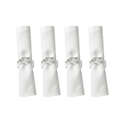 Servetringen kristal set van 12