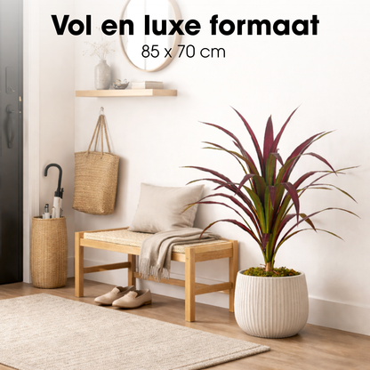 Kunstplant bananenboom 85 cm rood groen