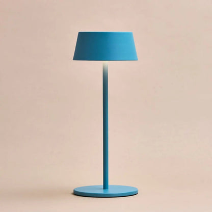 Tafellamp Hugo blauw Ø15x36 cm oplaadbaar dimbaar IP54