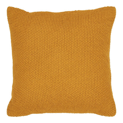 Kussen 45x45 cm gerecycled katoen geel