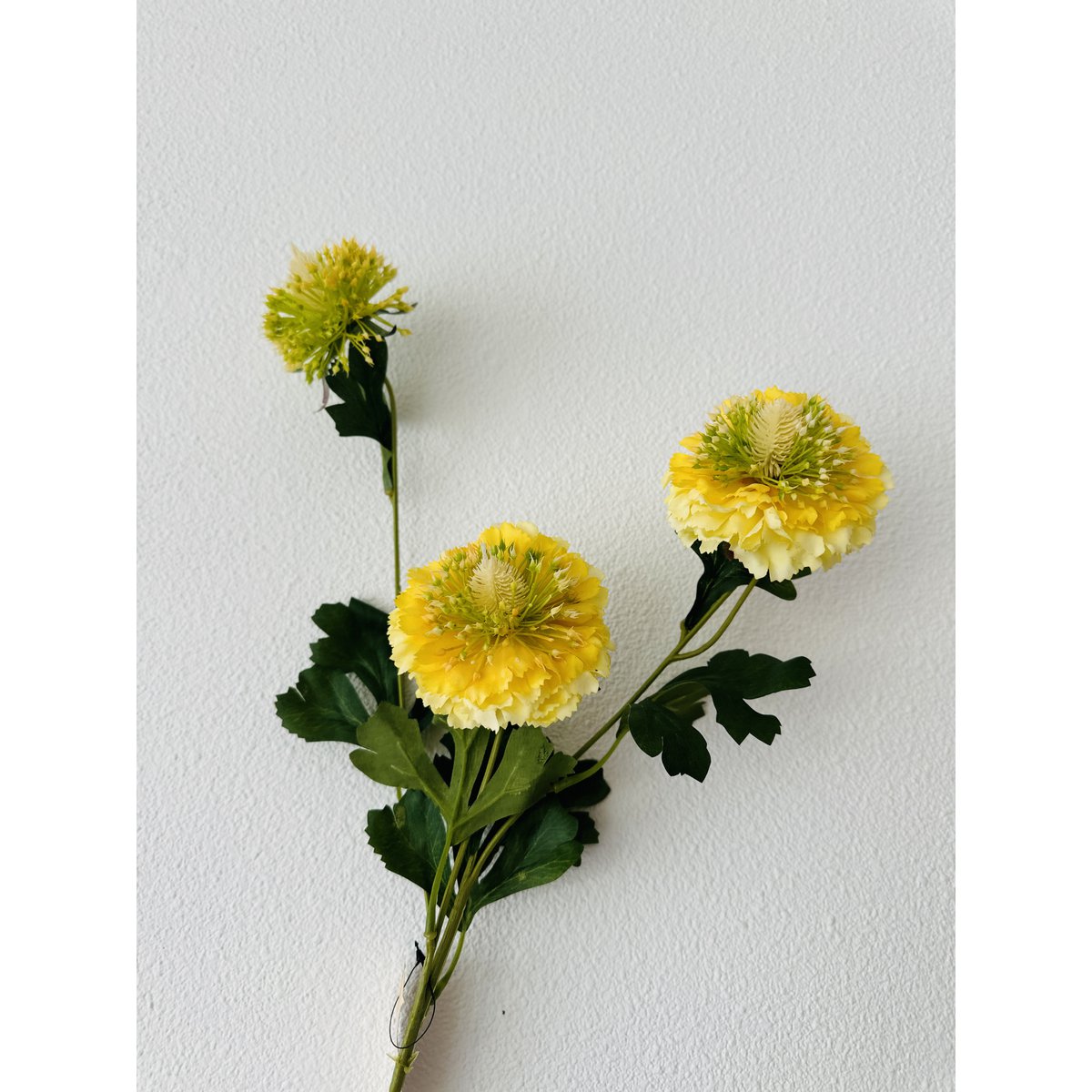 Kunstbloem Scabiosa 80 cm rood 2 stuks