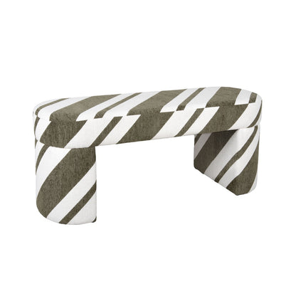 Bankje groen 101x101x43 cm polyester
