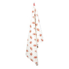 Tea Towel White Red, Cotton 50x70 cm