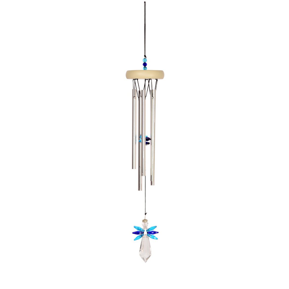 Windgong Nature's Melody Gem Tunes Met Crystal Angel Blue