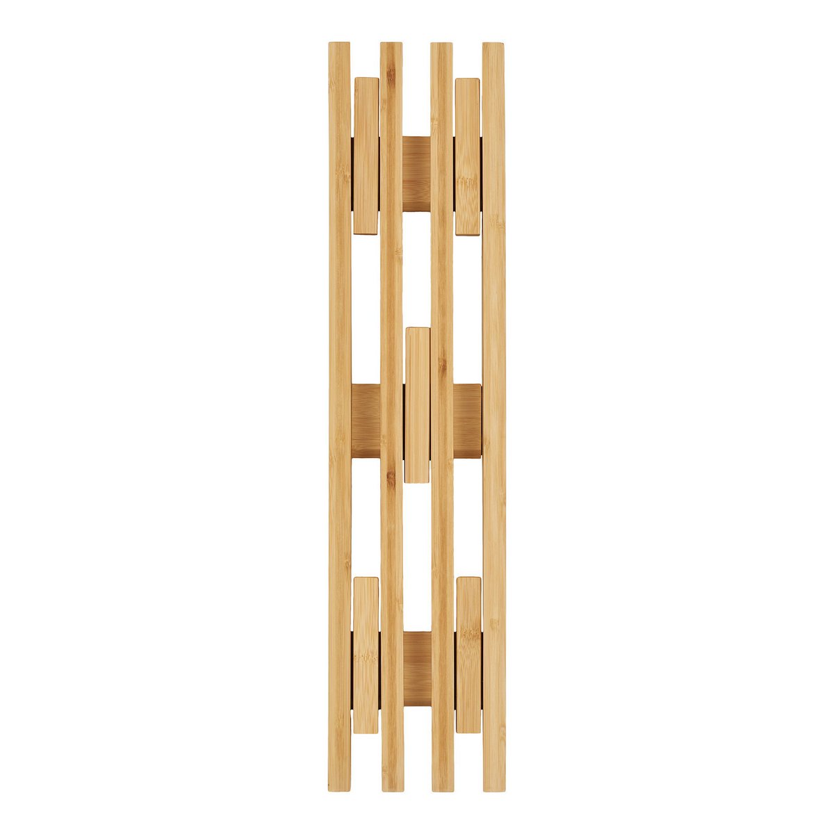 Kapstok hout bamboe bruin 60x14x9,5 cm
