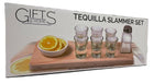 Tequila serveerset met serveerplank