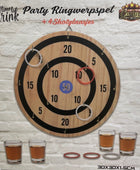 Ringwerpspel met shotglaasjes 30 cm hout