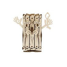 Houten puzzel spaarpot 15x13x15 cm