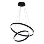Hanglamp Neo Black 2 ringen 40 60 cm LED