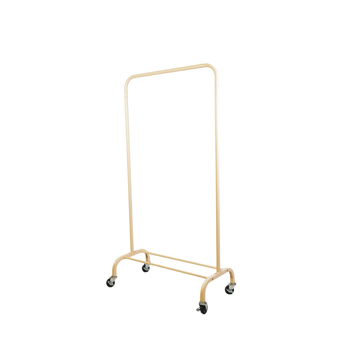 Kledingrek met wielen 80x40x155cm zand