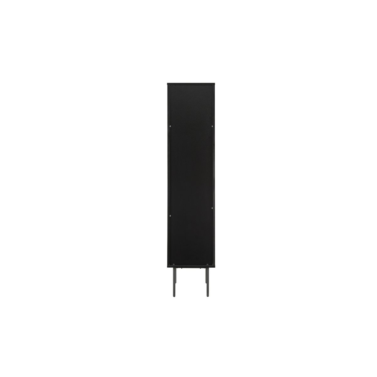 Vitrinekast 40x43x179 cm eikenfineer zwart