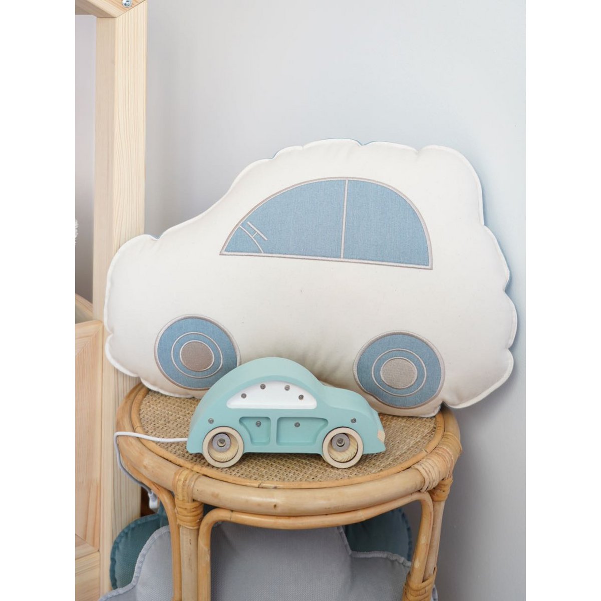 Decorative car cushion "Jeans"
