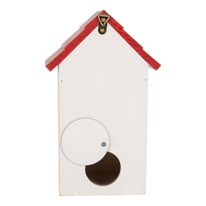 Vogelhuis 15x10x22 cm Wit Hout