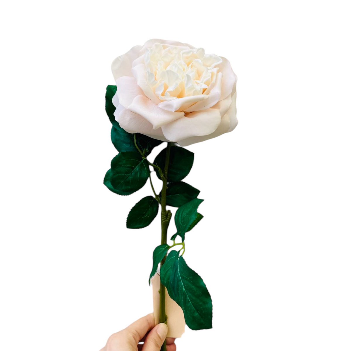 Kunstbloemen rozen 65 cm lichtroze set van 2