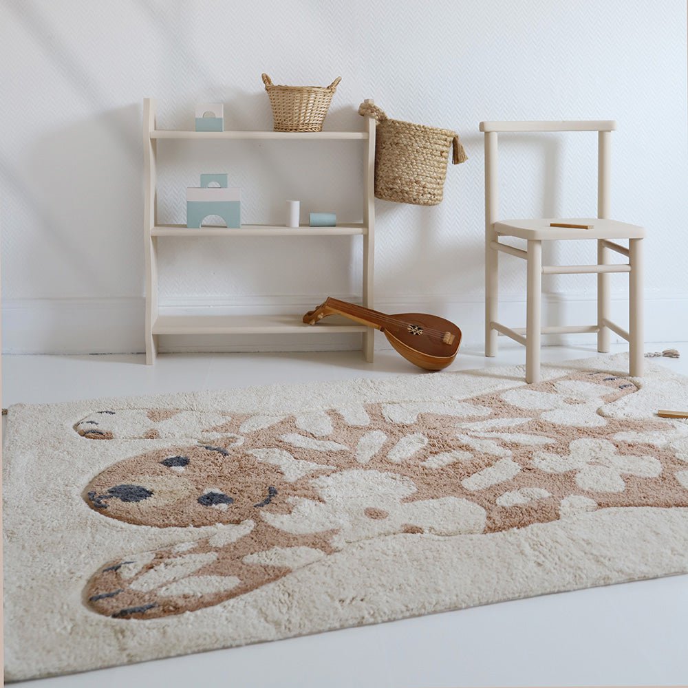 Vloerkleed kind 120x170 cm katoen machinewasbaar