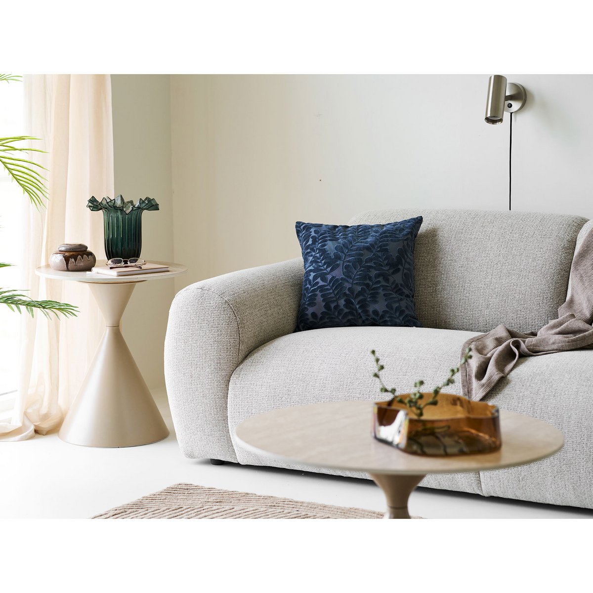 Paris Wandlamp, metaal, zilver