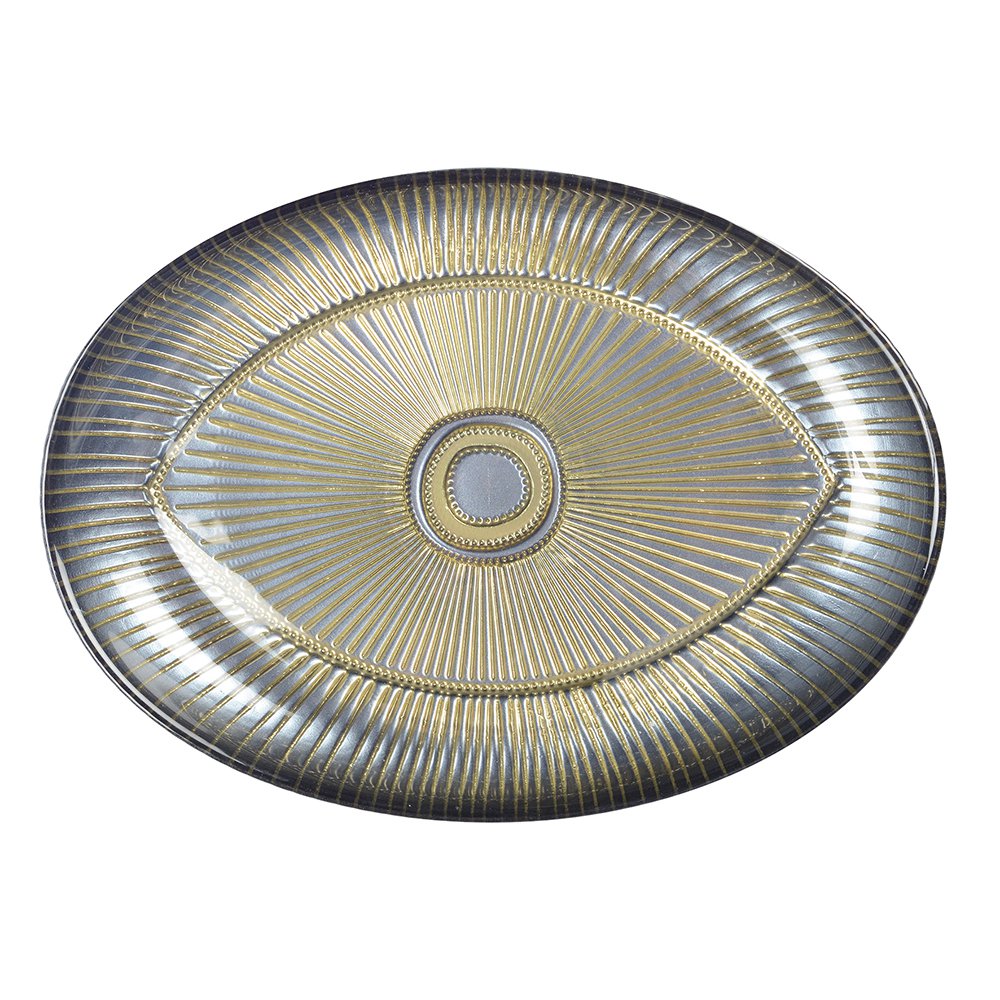 Aulica presentatie cup ovaal 22x15,5 cm zilver