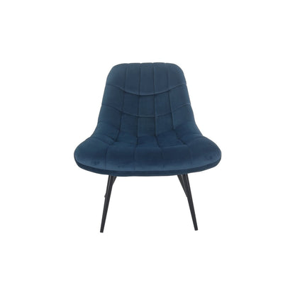 Fauteuil XXL blauw velours