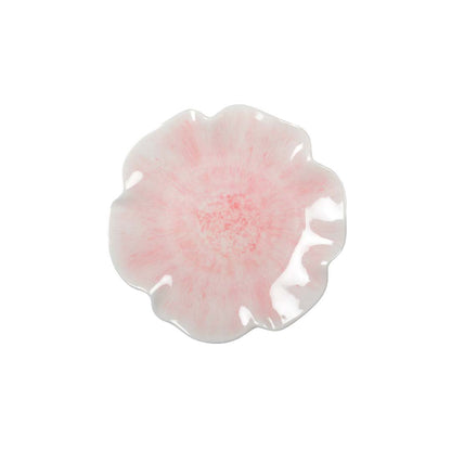 Rose dessert plate in melamine 23x23x2cm
