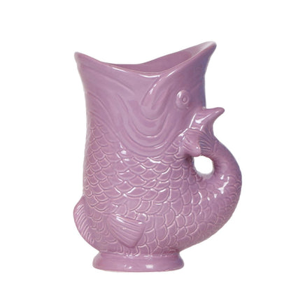Sierpot keramiek vis ontwerp lila Ø9 cm