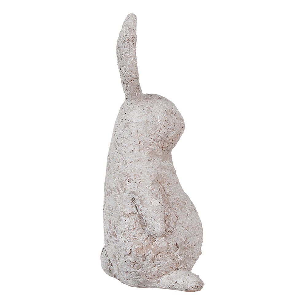 Beeld konijn 26 cm beige polyresin
