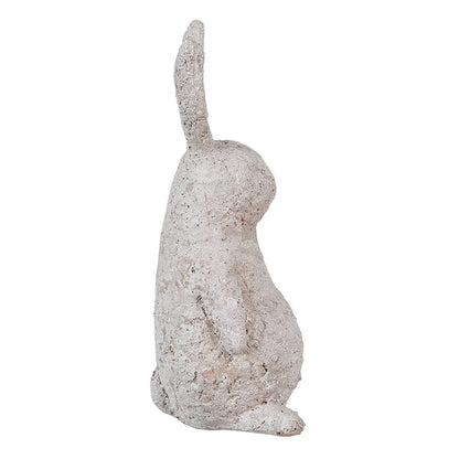 Beeld konijn 26 cm beige polyresin