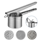 Ceruzo Potato Masher - Potato Ricer - Stainless Steel - With 3 Interchangeable Discs