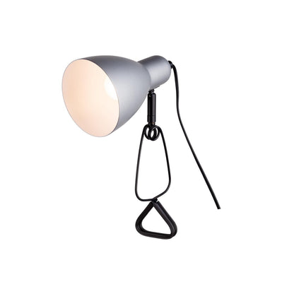 Klemtafellamp Mara zilver metaal 28 cm