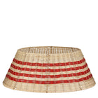 Kerstboomrok rotan Ø60 cm beige rood