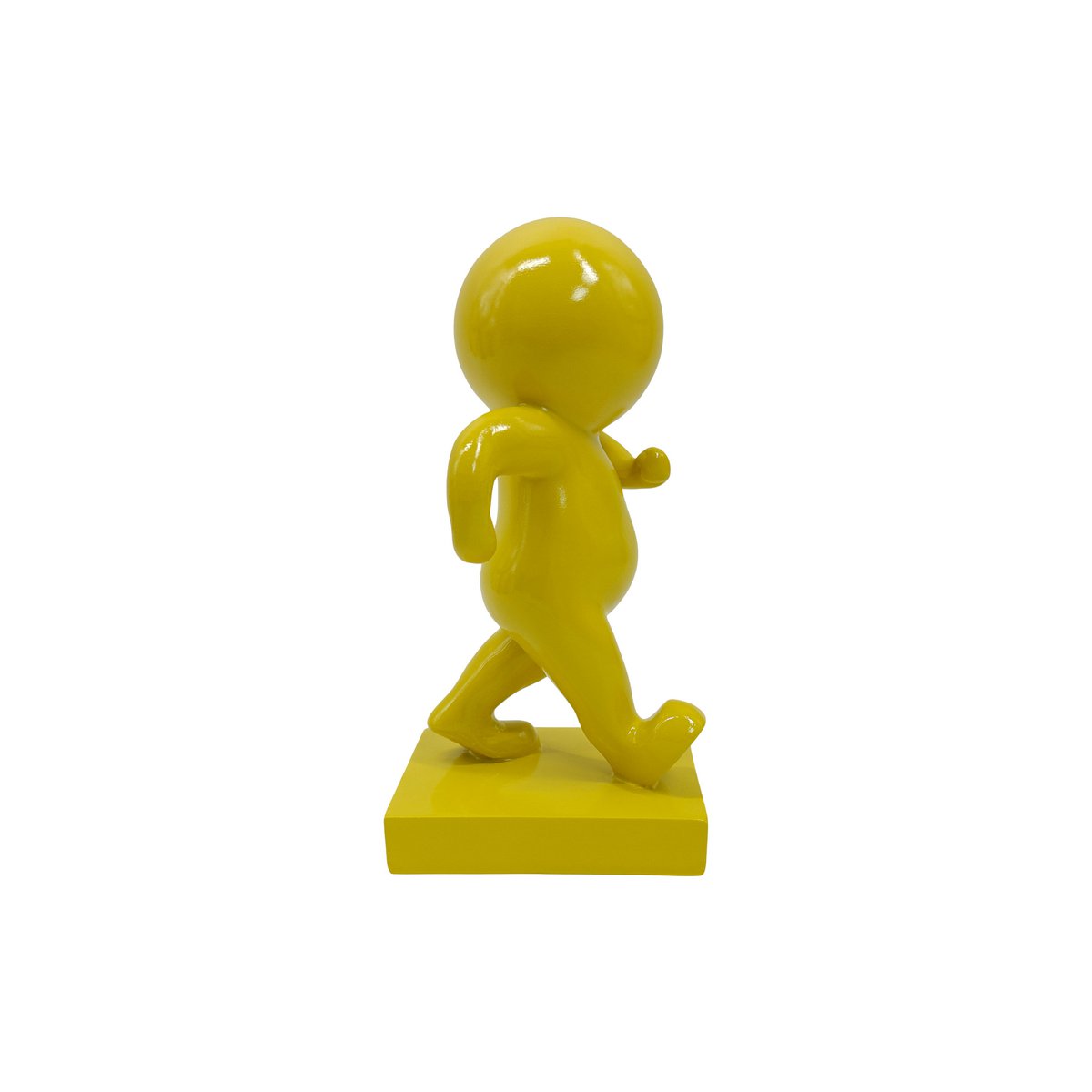 Beeldje Amigo 10x11x20 cm geel polyresin